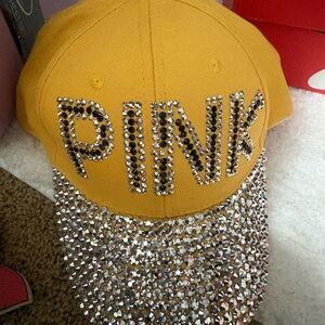 Victoria's Secret Yellow Cap with Rhinestones